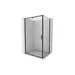 MEXEN/S - Exo sprchovací kút dvere krídlové 120 x 75, transparent, čierna 819-120-075-70-00