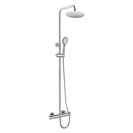 Mereo Termostatická sprchová batéria s hlavovou guľatou slim sprchou, nerez CB60104TSC