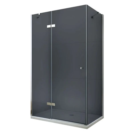 MEXEN/S - ROMA sprchovací kút 70x70, grafit, chróm 854-070-070-01-40