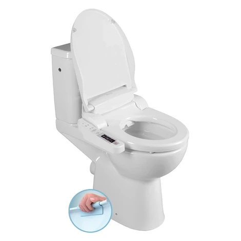 SAPHO - HANDICAP WC kombi zvýšené sedadlo s elektronickým bidetom BLOOMING EKO PLUS, Rimless, za