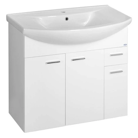 AQUALINE - ZOJA umývadlová skrinka 82,8x74x34,3cm, biela 51083A