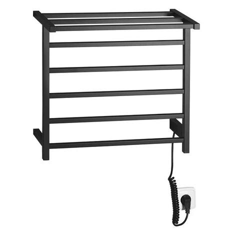 SAPHO - ELZOR elektrický sušiak uterákov 500x470 60 W, čierna mat EB510