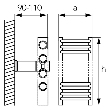 NOVASERVIS - Vykurovacie teleso rovné - biele 600/900/R,1