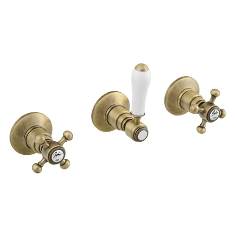SAPHO - ANTEA podomietková sprchová batéria, 2 výstupy, bronz SET305-106