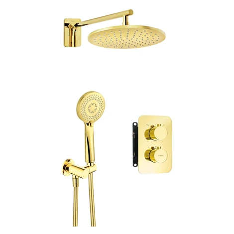 DEANTE DEANTE - Therm zlato - Sprchový set pod omietku, s termostatickou BOX BXYZGEBT