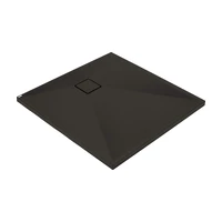 DEANTE - Correo čierna - Granitová sprchová vanička, štvorcová, 90x90 cm KQR_N41B