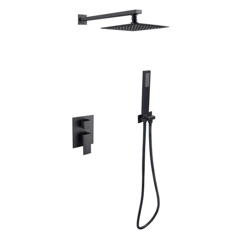 BESCO BESCO - Podomietkový sprchový set SLIM MODERN/VARIUM II - Čierna matná BABPMVIICZ