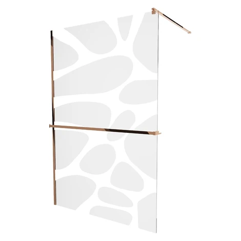 MEXEN/S - KIOTO Sprchová zástena WALK-IN s poličkou a držiakom uterákov 110 x 200, transparent/b
