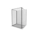 MEXEN/S - Kyoto Sprchová zástena WALK-IN 100 x 70 x 40, čierny vzor, grafit metal 800-100-070-22