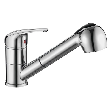 AQUALINE AQUALINE 40 stojánkova drezová batéria s výsuvnou sprškou, chróm 52137