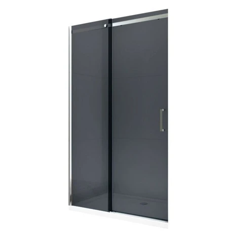MEXEN - OMEGA posuvné dvere 150x190 cm 8 mm chróm, grey so sadou pre niku 825-150-000-01-40