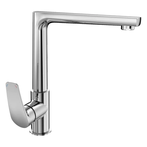 MEREO Mereo Drezová stojanková batéria, Eve, s plochým ramienkom nad pákou, výška273 mm, chróm C