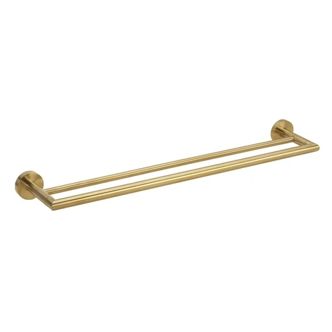 SAPHO - X-ROUND GOLD dvojitý držiak uterákov 600, zlato mat XR401GB