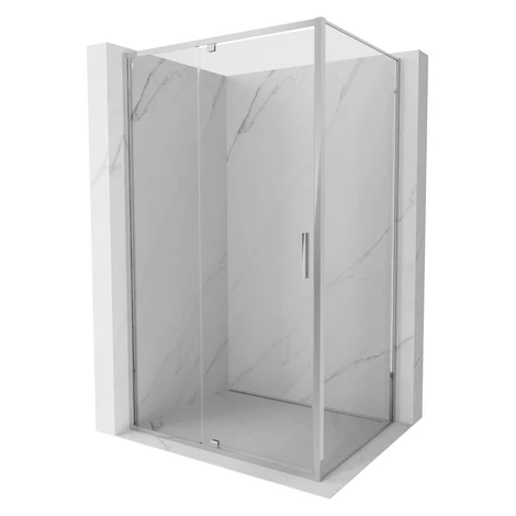 MEXEN/S - Exo sprchovací kút dvere krídlové 140 x 100, transparent, chróm 819-140-100-01-00